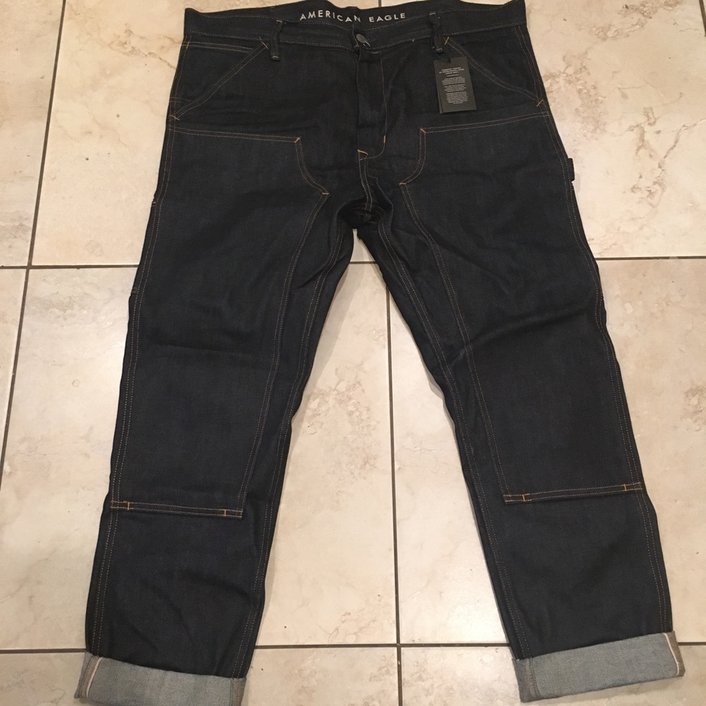 American eagle double knee Selvedge jeans 38x32